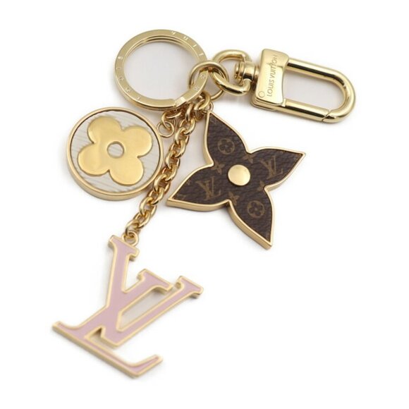 LOUIS VUITTON Brown Monogram Keyring - Picture 1 of 8